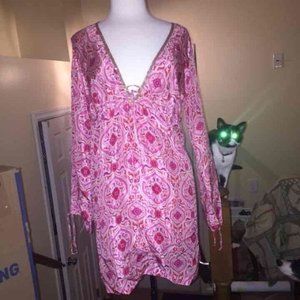 Victoria’s Secret Vintage SILK M L chemise long sleeve NWT